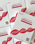 Celldich Ferita Mask 10pcs - Low molecular collagen high moisture mask pack for adolescents, addressing dryness and neck wrinkles, suitable for morning and evening use